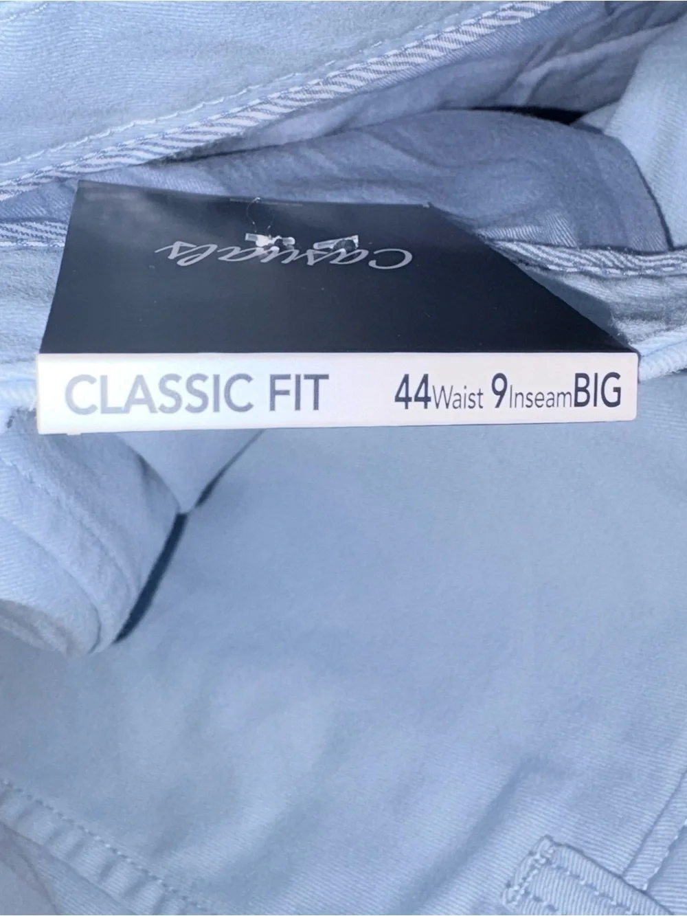 Roundtree & Yorke Mens Big & Tall Shorts 44 Cash Blu Classic Fit NWT